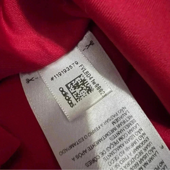 Adidas Red Climalite Golf Polo Sport Collared Short Sleeve Size Medium - Picture 5 of 7